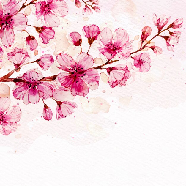 Watercolor Floral Background