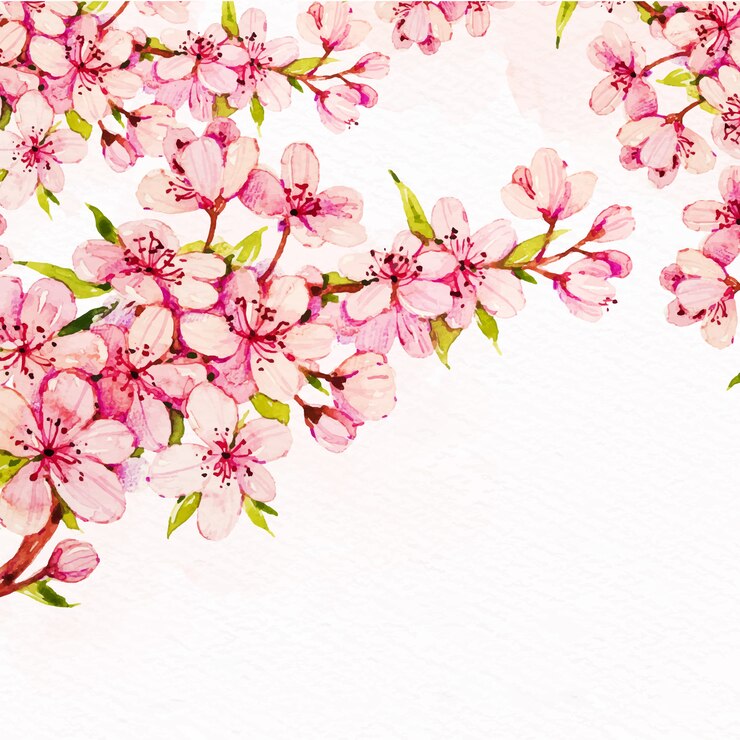 Free Vector watercolor floral background