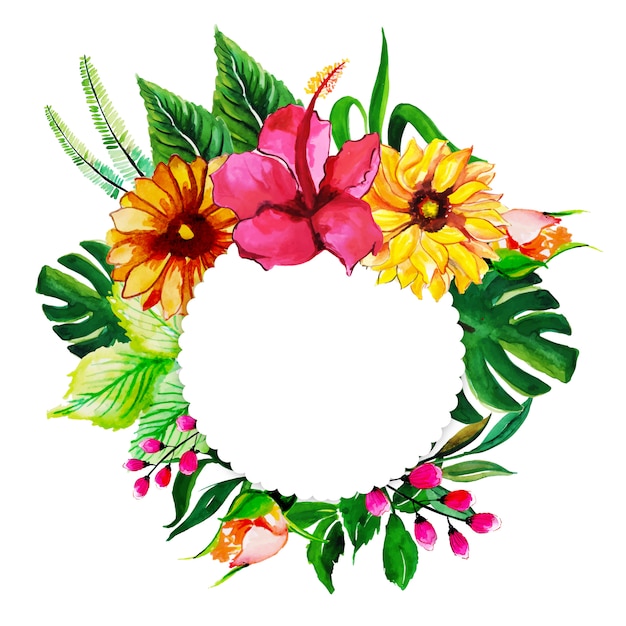 Download Free Watercolor Floral Frame Svg Dxf Eps Png Paper Cut Vectors Photos And Psd Files Free Download