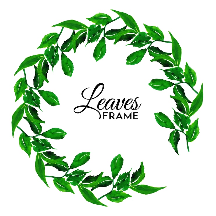 Free Vector watercolor floral and leaves frame background