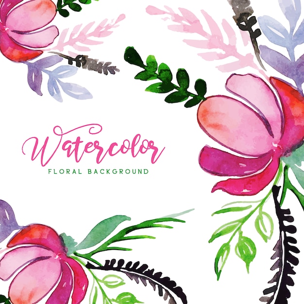 Free vector watercolor floral multipurpose background