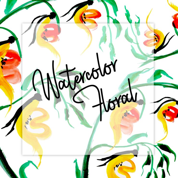 Free Vector watercolor floral multipurpose background