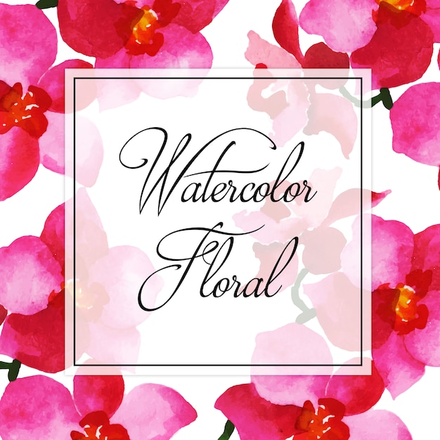 Free vector watercolor floral multipurpose background