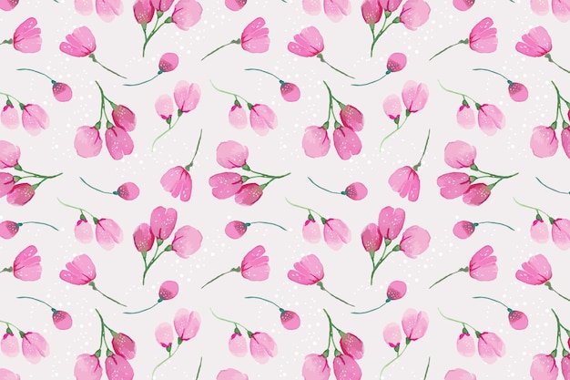 Watercolor floral pattern design