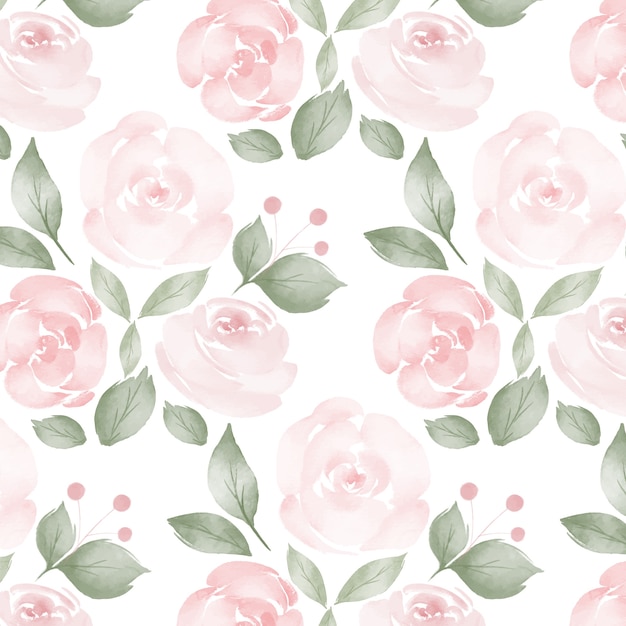 Watercolor floral pattern design