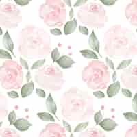 Free vector watercolor floral pattern design