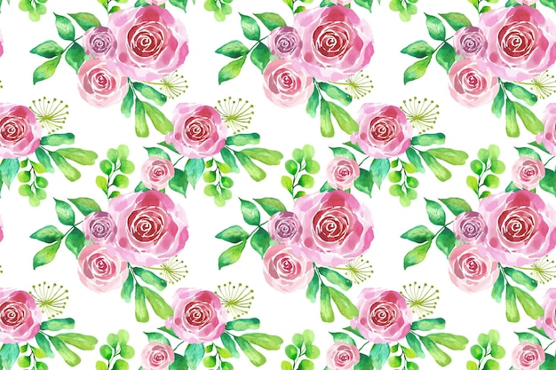 Watercolor floral pattern