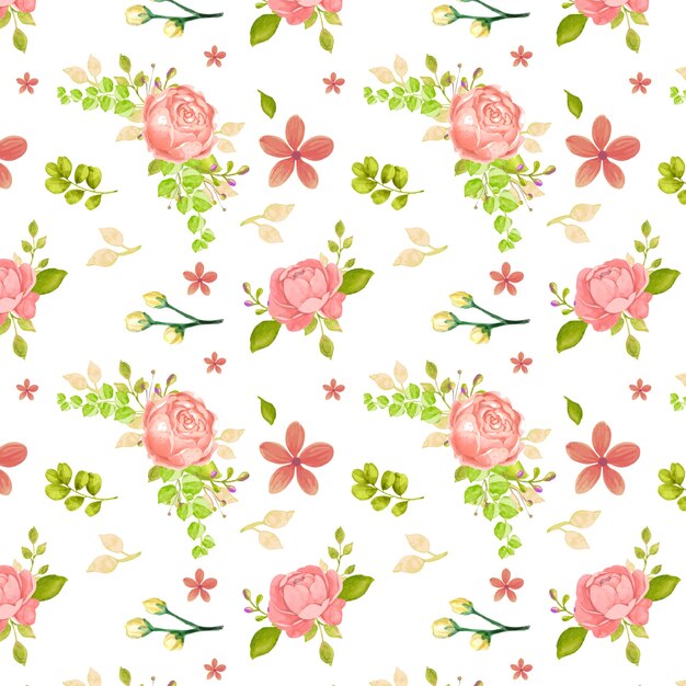 Watercolor floral pattern