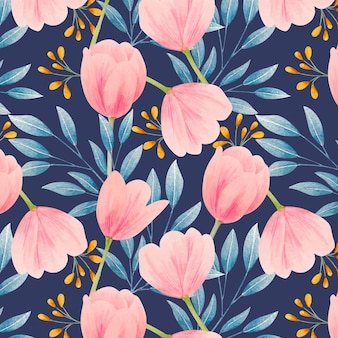 Watercolor floral pattern