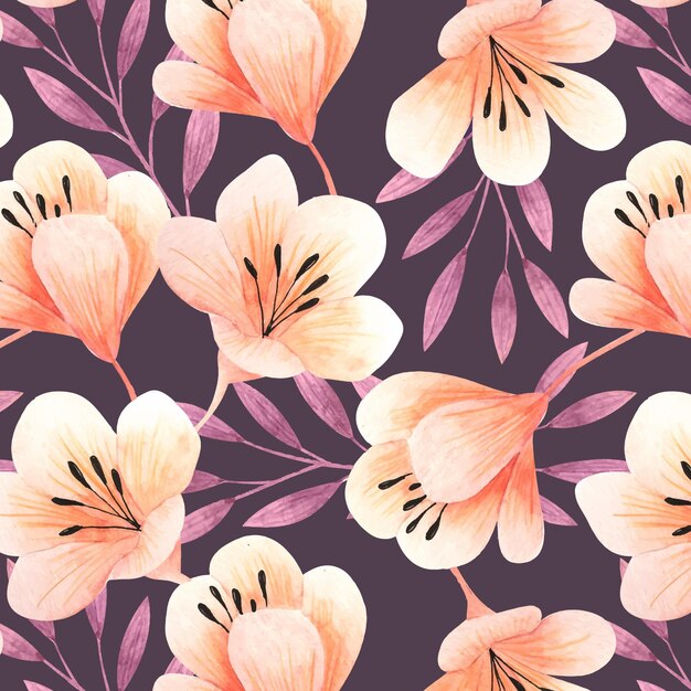 Watercolor floral pattern