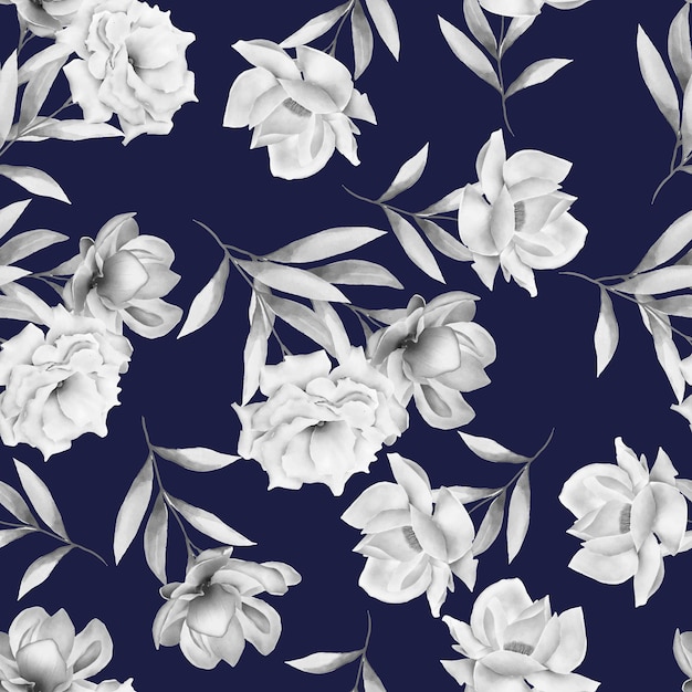 watercolor floral seamless pattern