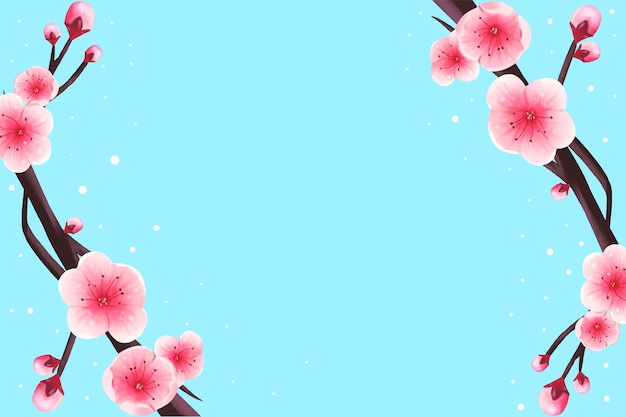 Watercolor flowers wallpaper in pastel colors