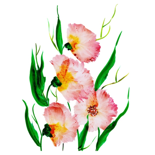 Free vector watercolor flowers