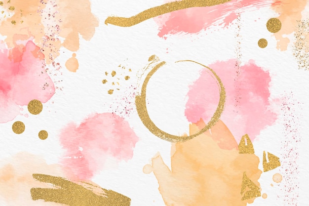 Free vector watercolor and foil abstract background