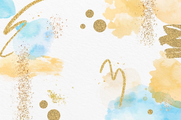 Watercolor and foil abstract background