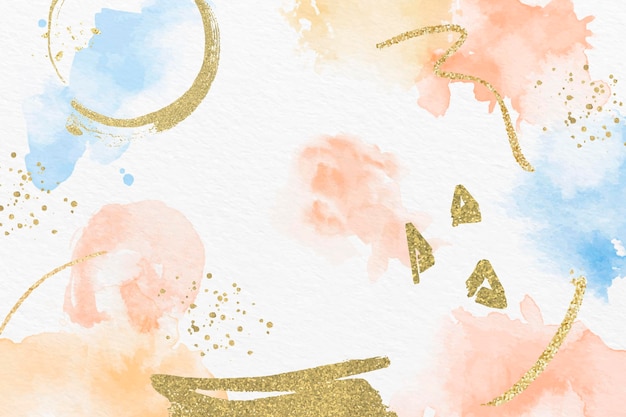 Watercolor and foil abstract background