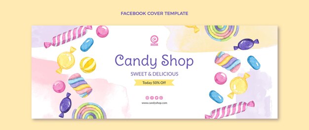 watercolor food facebook cover