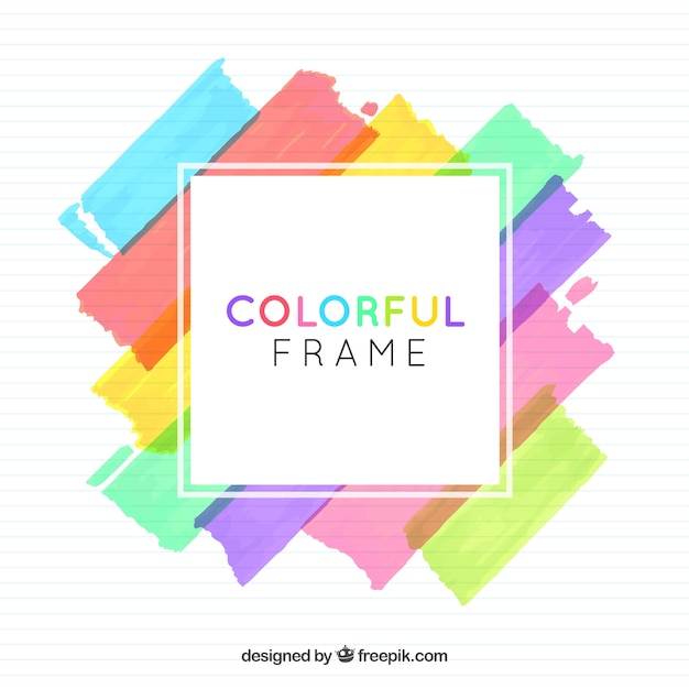 Free Vector | Watercolor frame background