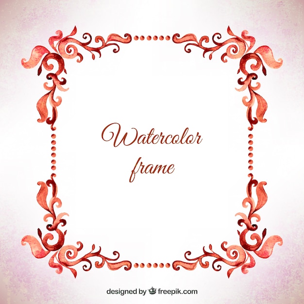 Free vector watercolor frame