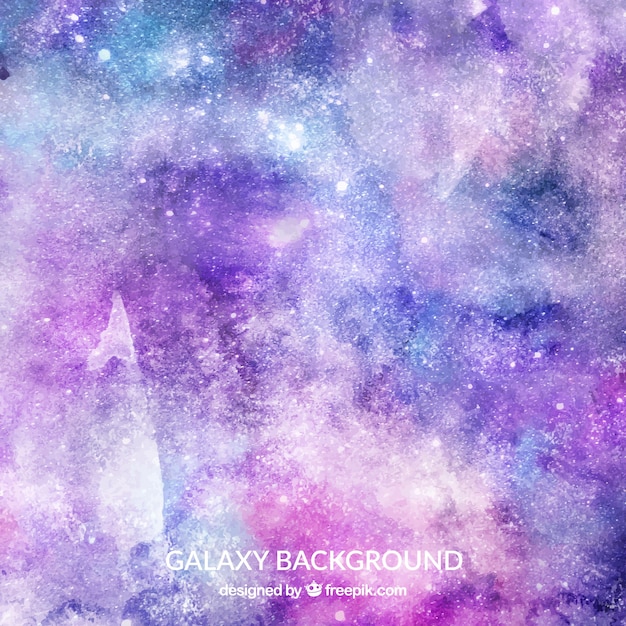 Watercolor galaxy background