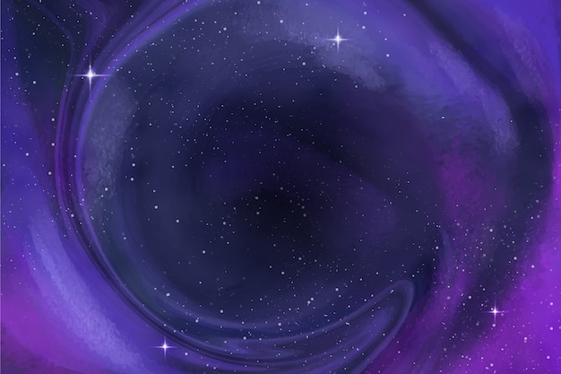 Free vector watercolor galaxy background