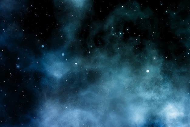 Free vector watercolor galaxy background