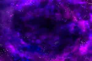 Free vector watercolor galaxy background