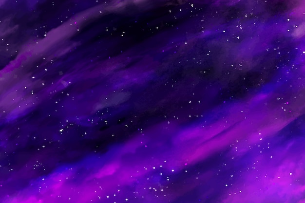 Free vector watercolor galaxy background