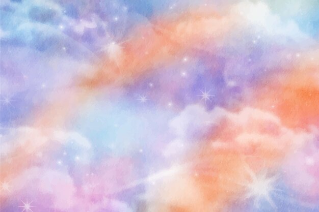 Watercolor galaxy background