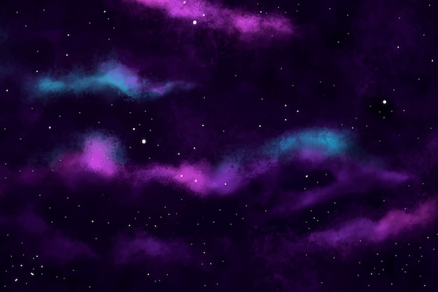 Watercolor galaxy background