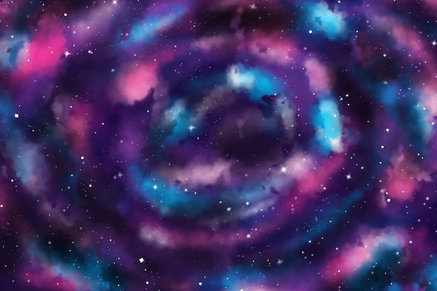 無料ベクター 水彩銀河の背景
