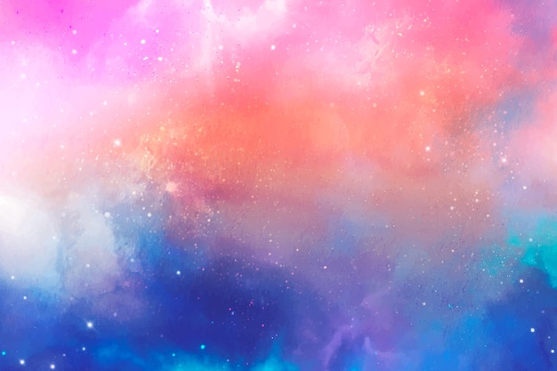 Watercolor galaxy background