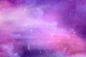 Free Vector | Watercolor galaxy background