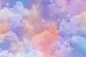 Free vector watercolor galaxy background