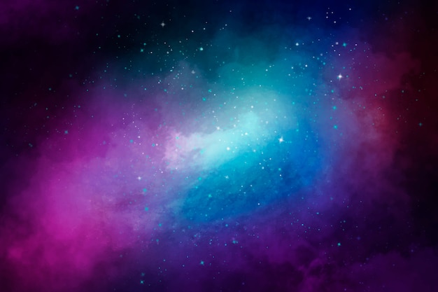 Watercolor galaxy background