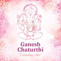 Free vector watercolor ganesh chaturthi sale