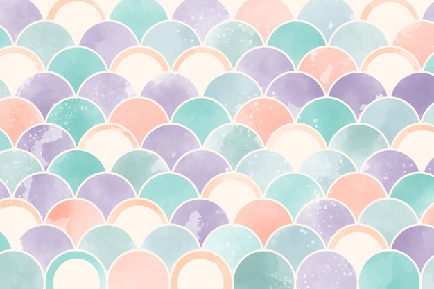 Watercolor geometric background