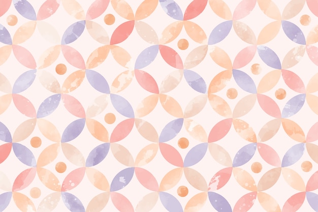 Free vector watercolor geometric background