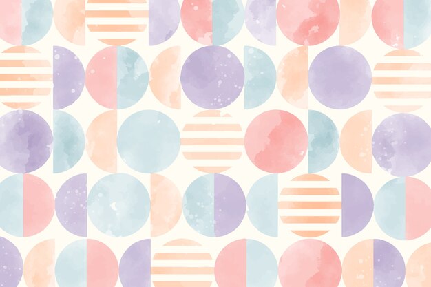 Free vector watercolor geometric background