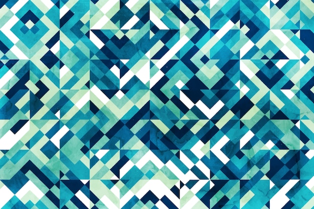 Watercolor geometric background