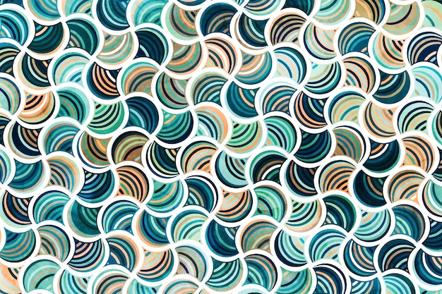 Watercolor geometric background