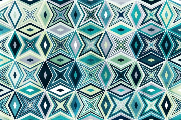 Watercolor geometric background