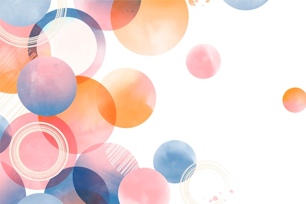 Free vector watercolor geometric background
