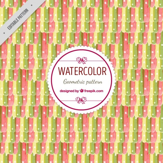 watercolor geometric christmas pattern