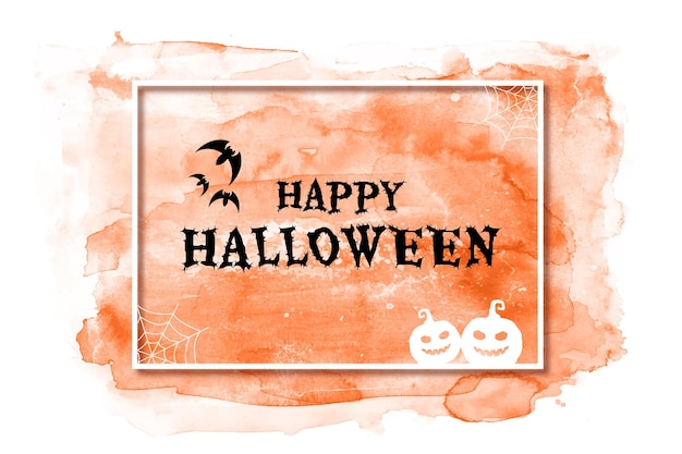 Free vector watercolor halloween background