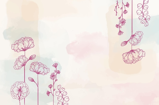 Free vector watercolor hand drawn background