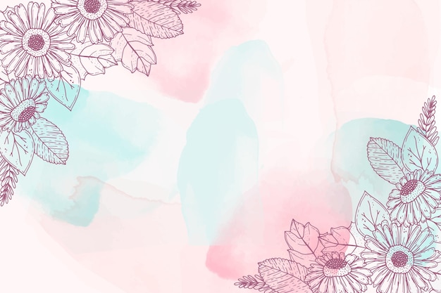 Free vector watercolor hand drawn background