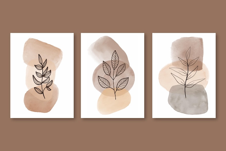 Free Vector watercolor hand drawn covers