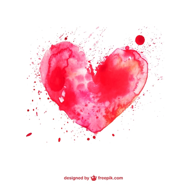 Free vector watercolor heart