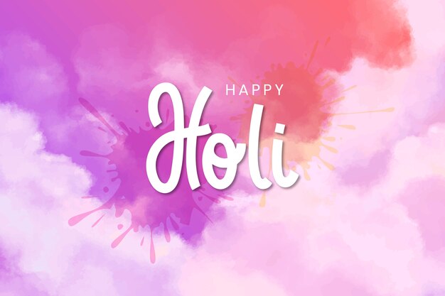 Watercolor holi background